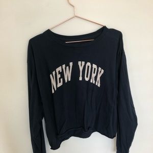 Brandy Melville New York Long Sleeve Top